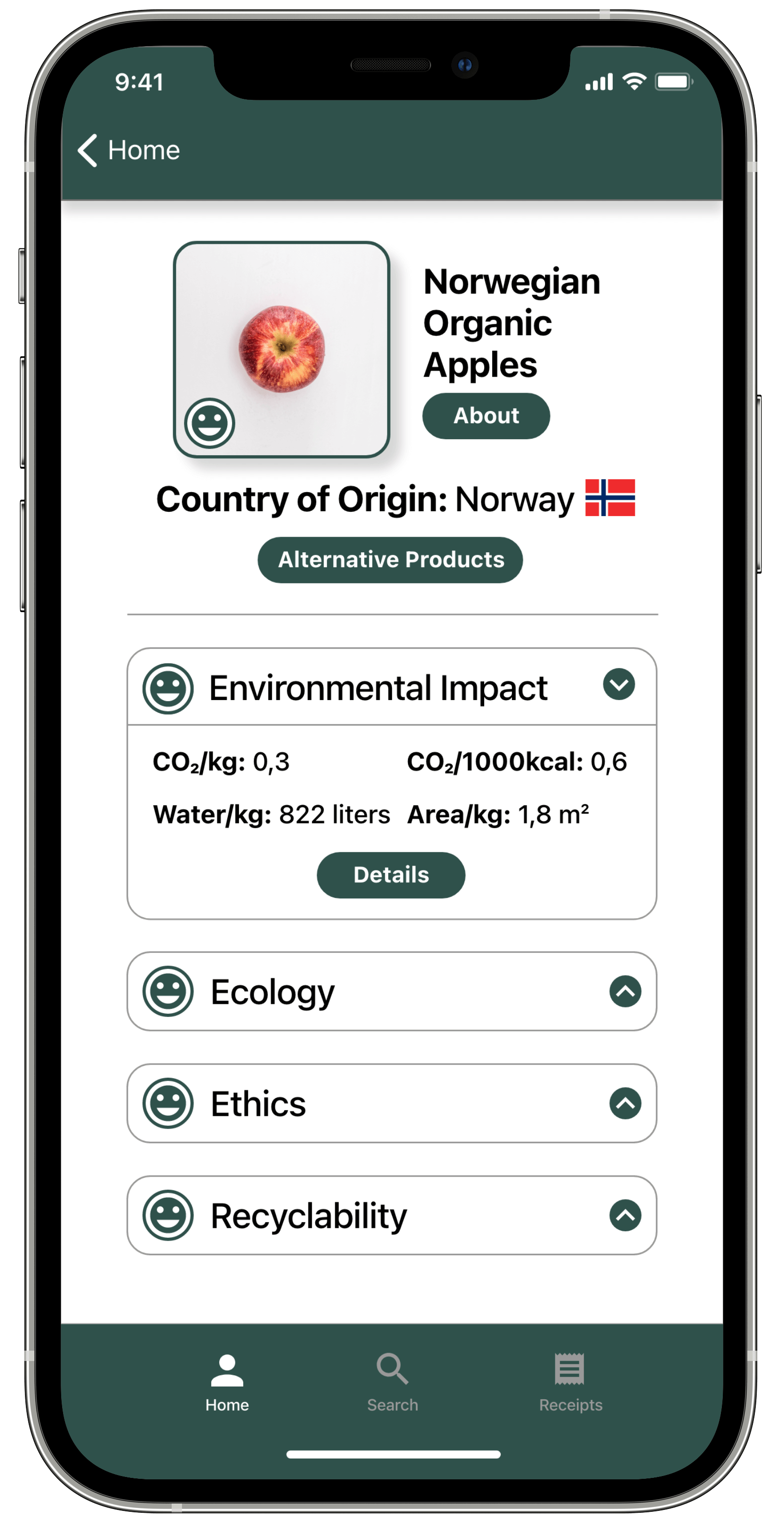 cFood-app product page